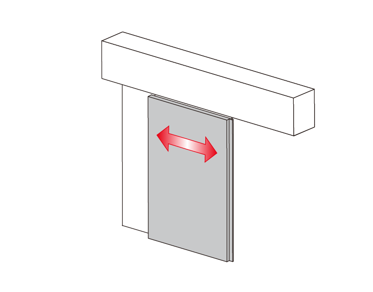 Sliding soft-close mechanism
